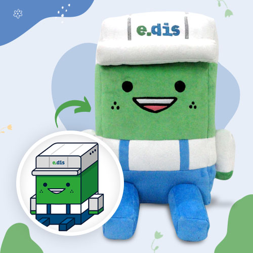 Custom plushie of a child’s drawing with vibrant colors