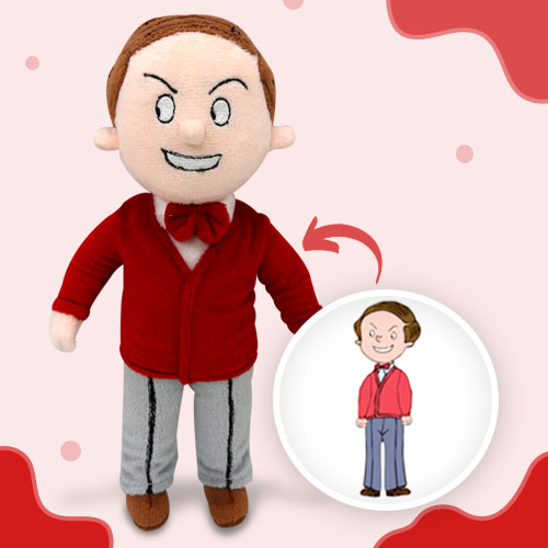 Custom plushie of a child’s drawing with vibrant colors