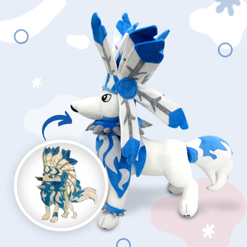 Custom plushie of a child’s drawing with vibrant colors
