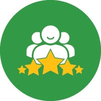 Customer satisfaction priority icon