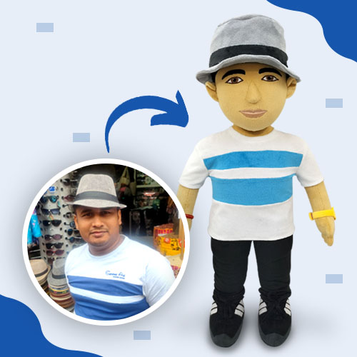 Look-alike stuffed doll, perfect for decor or gifting
