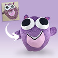 drawing to handmade plush