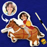 Knight Cartoon Pillow with custom face, great for fantasy enthusiasts