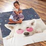 Custom photo blanket for personal use