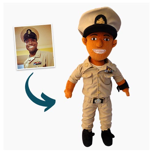 Look a like doll of a police officer