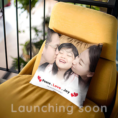 Custom photo pillows of loved ones or pet
