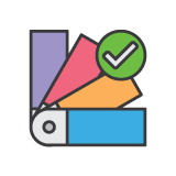 Icon to show fabric coour option selection.  