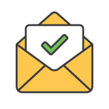 Icon to show that order has been processed. 