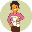 variation is sizes for special buddy pillow from MyPlushBuddy